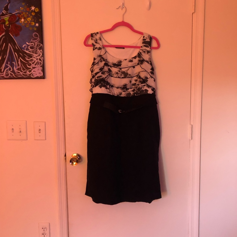 Black and white dress